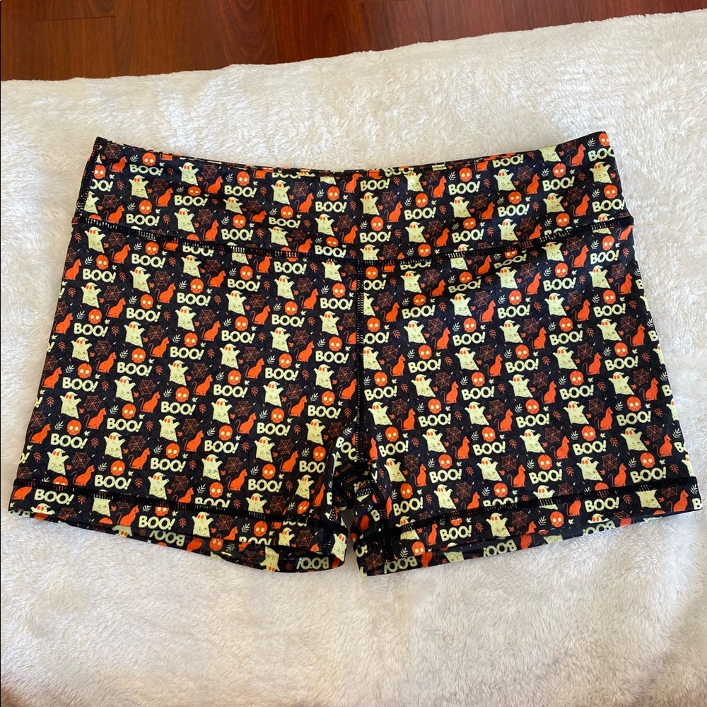Halloween No-Ride Athletic Booty Shorts